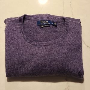 Popo Ralph Lauern washable cashmere crewneck sweater.